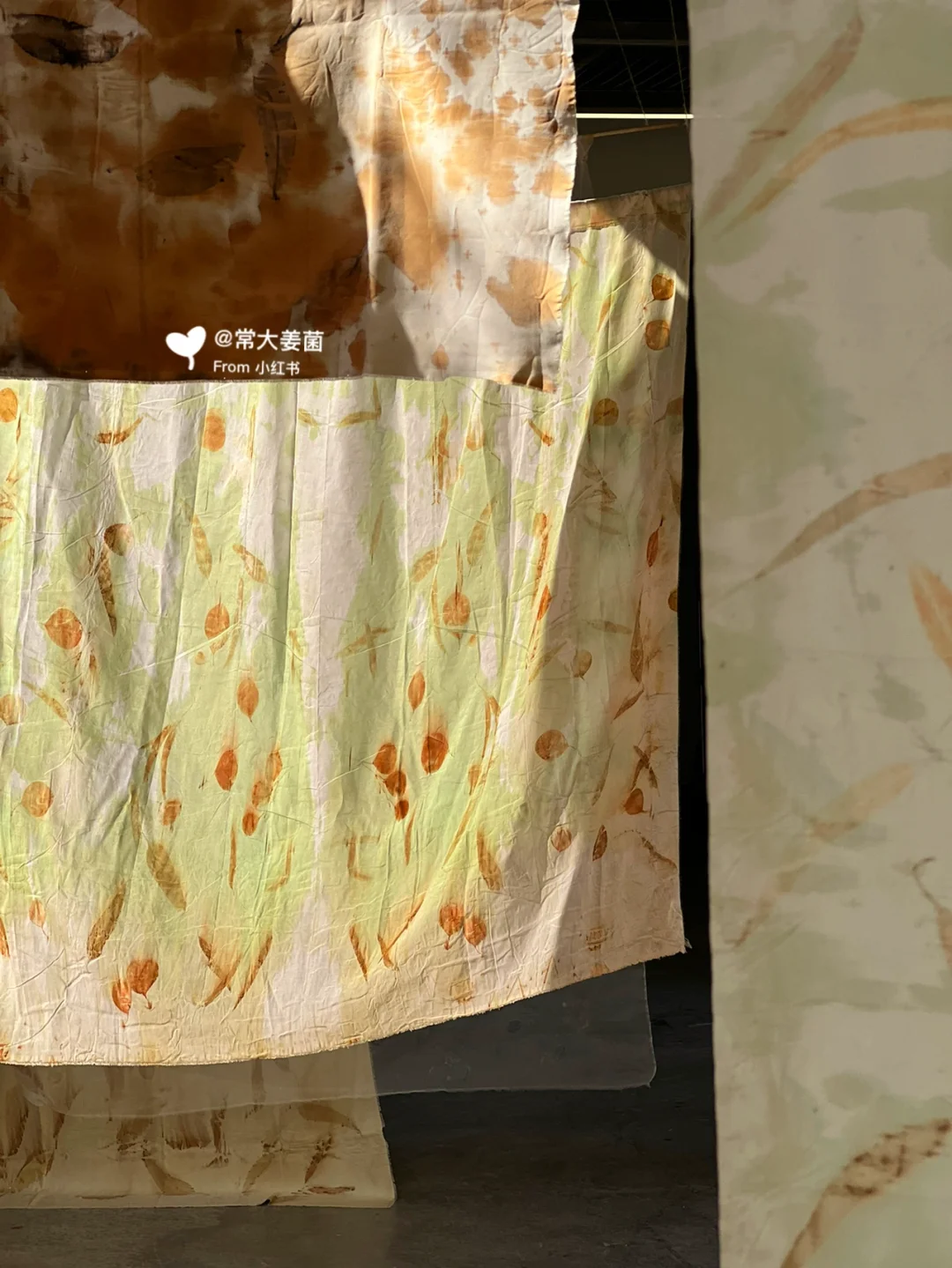 我染的布真好看🌿🌷🍂6月来杭州看展吧！