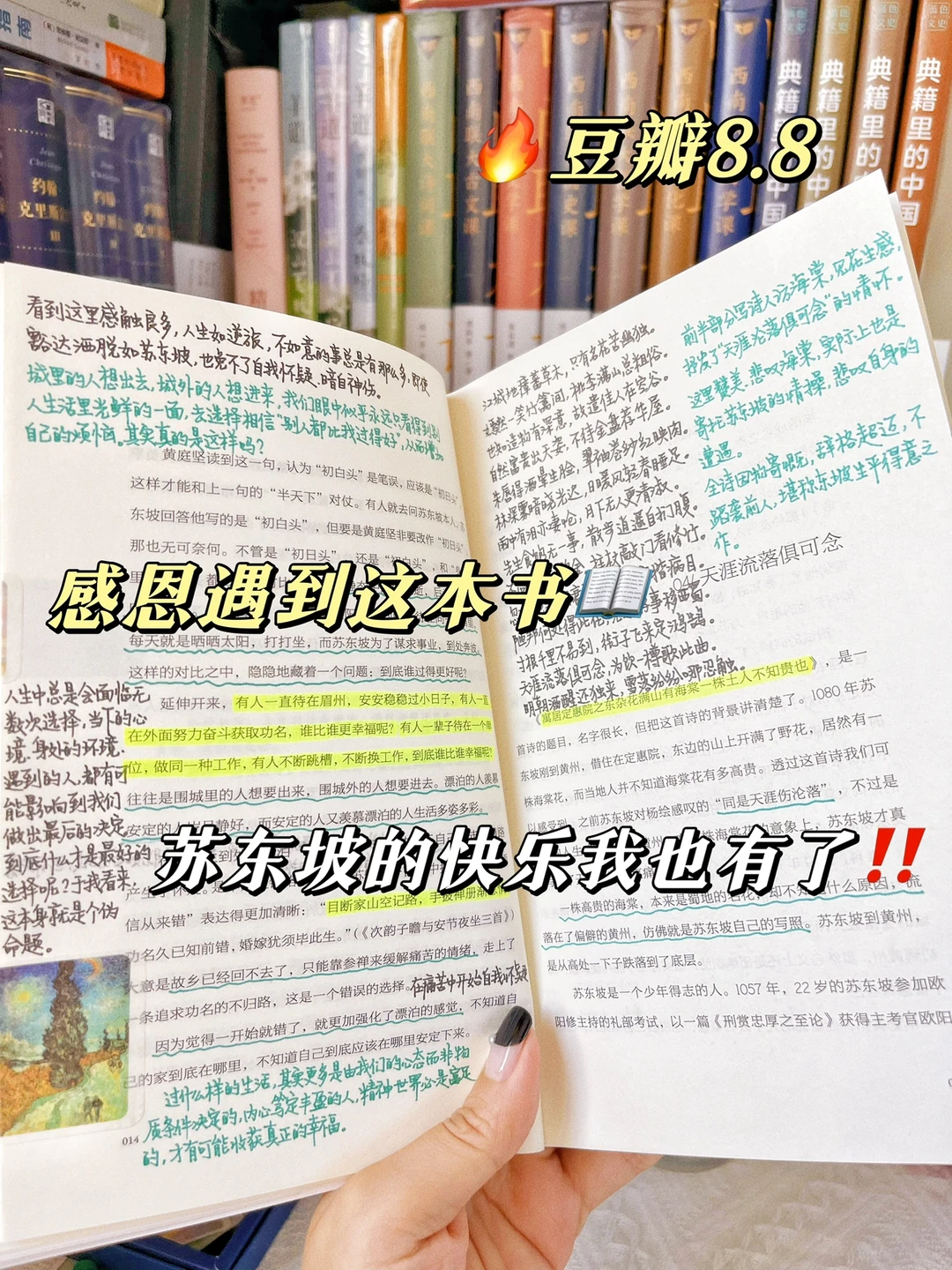 求你们都去读苏东坡啊‼️真的会快乐很多‼️