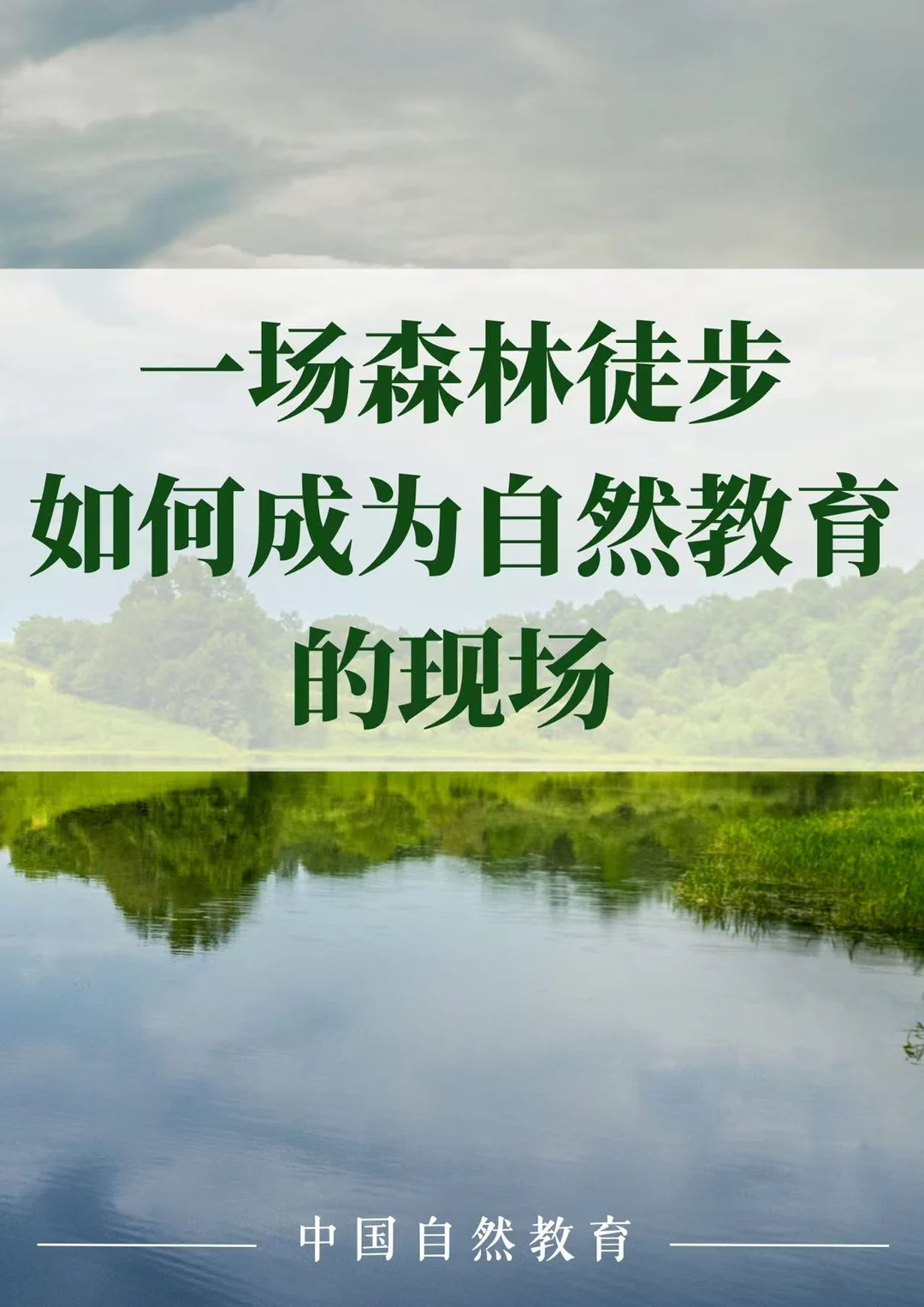 一场森林徒步如何成为自然教育的现场