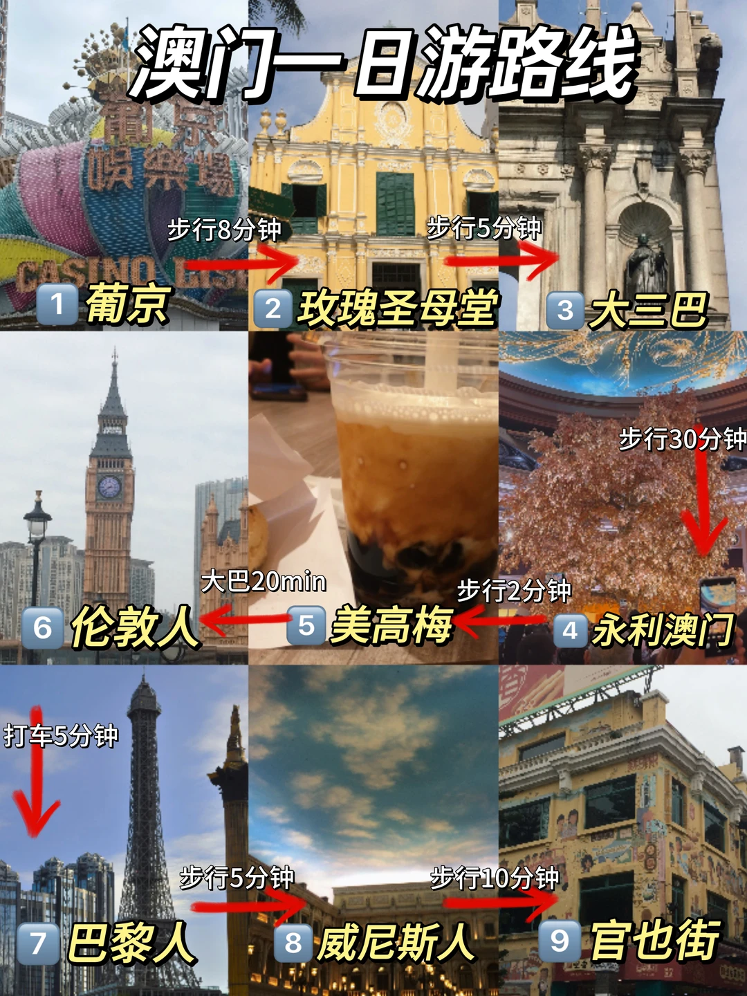 广州➡️澳门一日游保姆级攻略（💰花费75