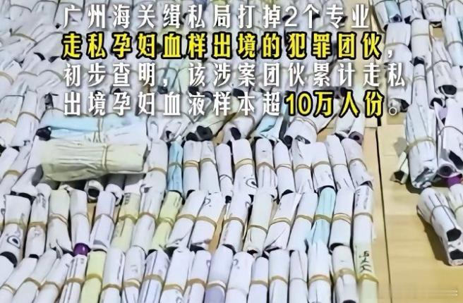 近日看到报道，一桩案件令人心惊。不少孕妇为提前知晓胎儿性别，寻找地下渠道做非医学需要的性别鉴定。她们不知道，交出的那一管血，不只是一份样本，更是中国人独有的基因密码。
境外势力打着医疗检测的幌子，诱导国内夫妇，借鉴定胎儿性别为由，非法采集孕妇血样，窃取我国人类基因资源。广州海关侦 ​