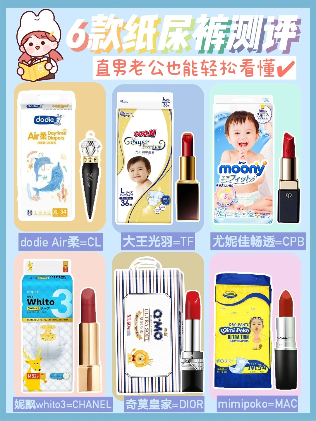 6款纸尿裤实拍测评|直男老公也能轻松看懂！