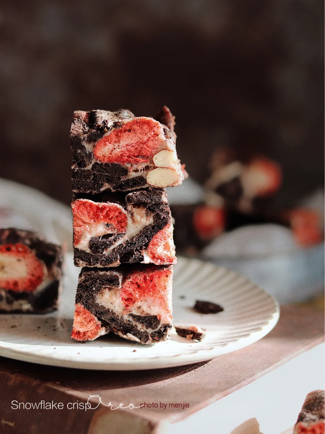 超简单🌈奥利奥雪花酥|新年小零食🍬