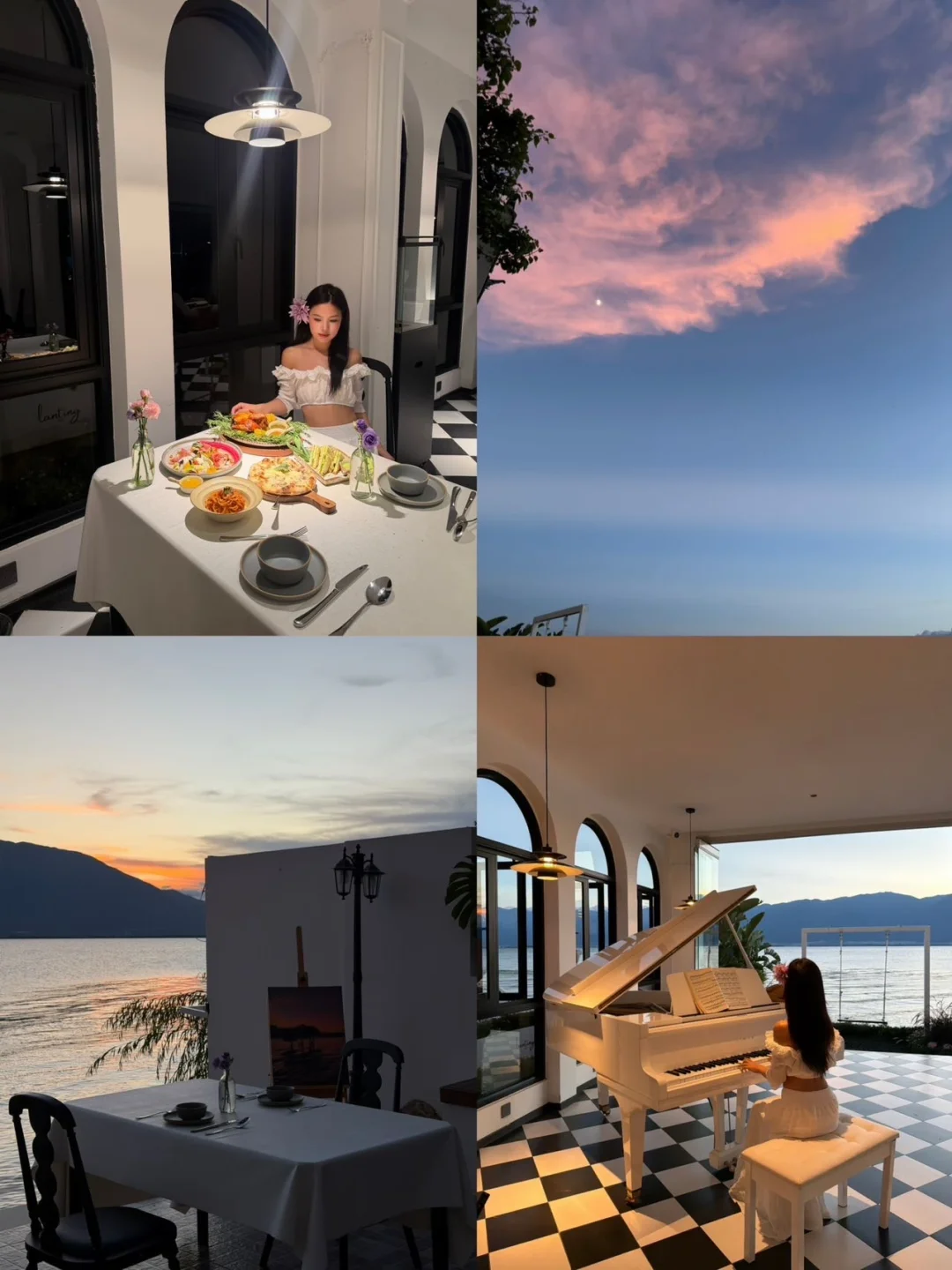 双廊新开！绝美海景餐厅晚霞好美
