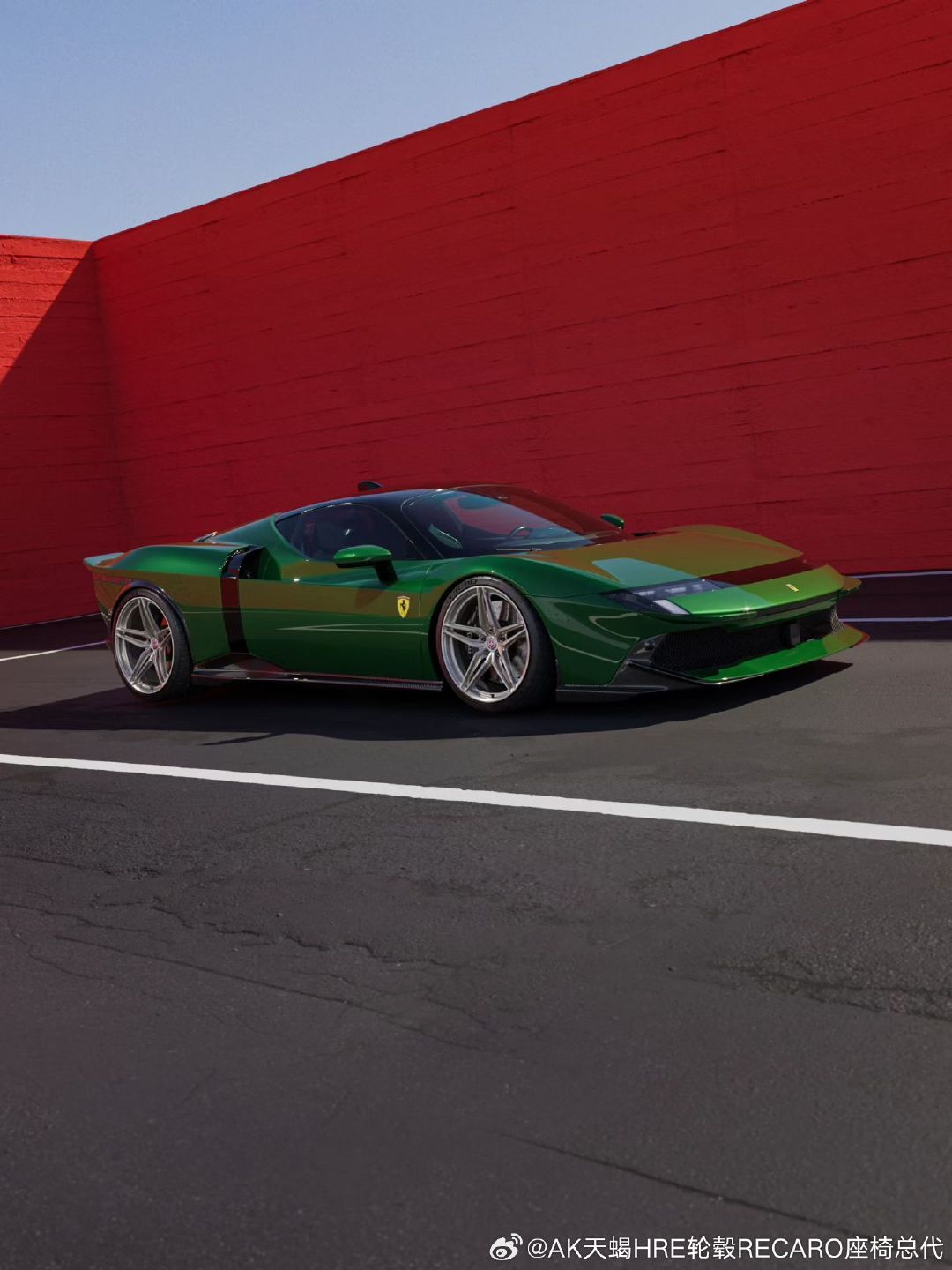 精选几组让人难以抗拒的法拉利 849 Testarossa 搭配 HRE 轮毂的改装方案。您会作何选择？#汽车改装资讯##汽车改装##改装车##改装# ​