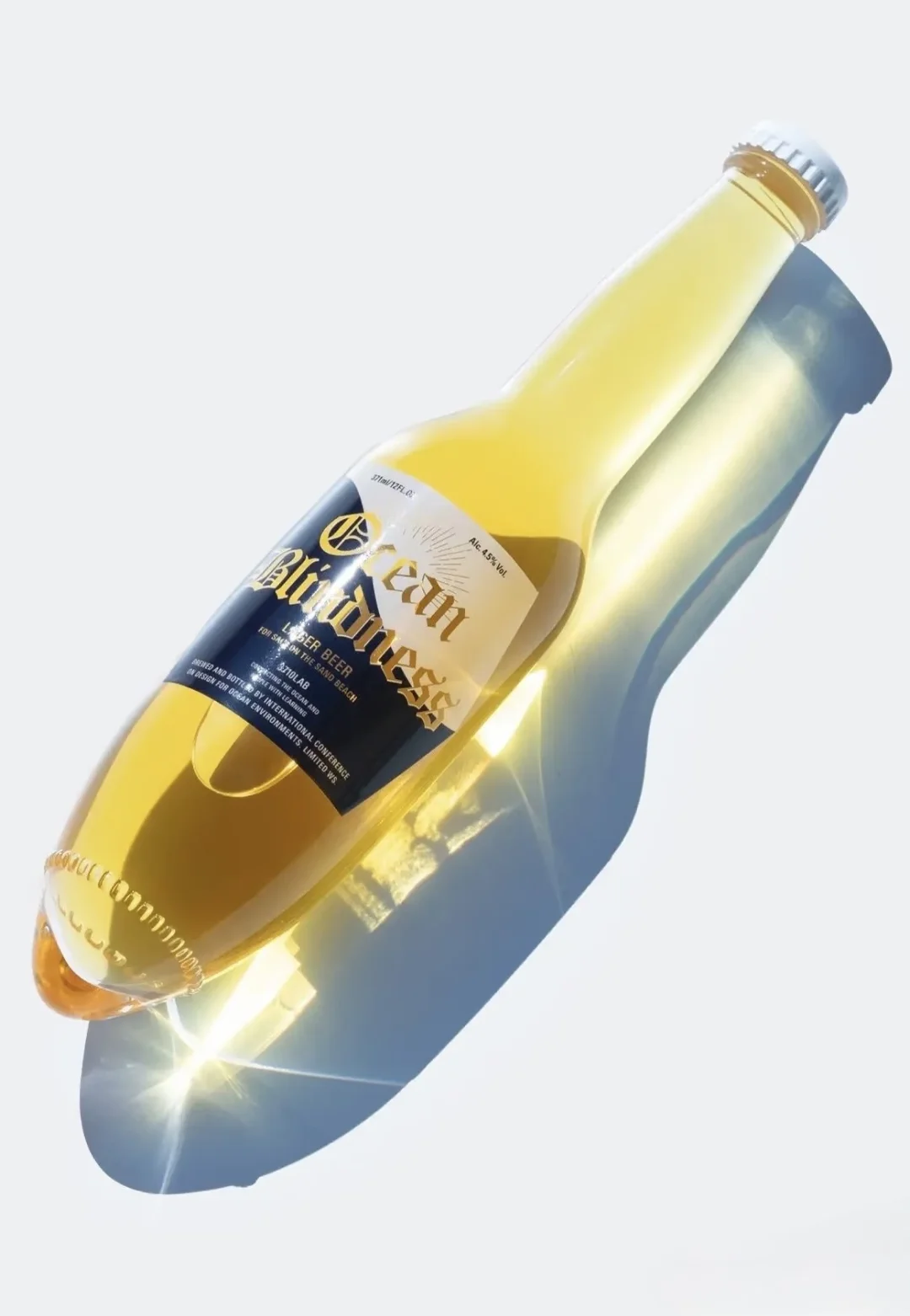 专为沙滩设计的啤酒瓶