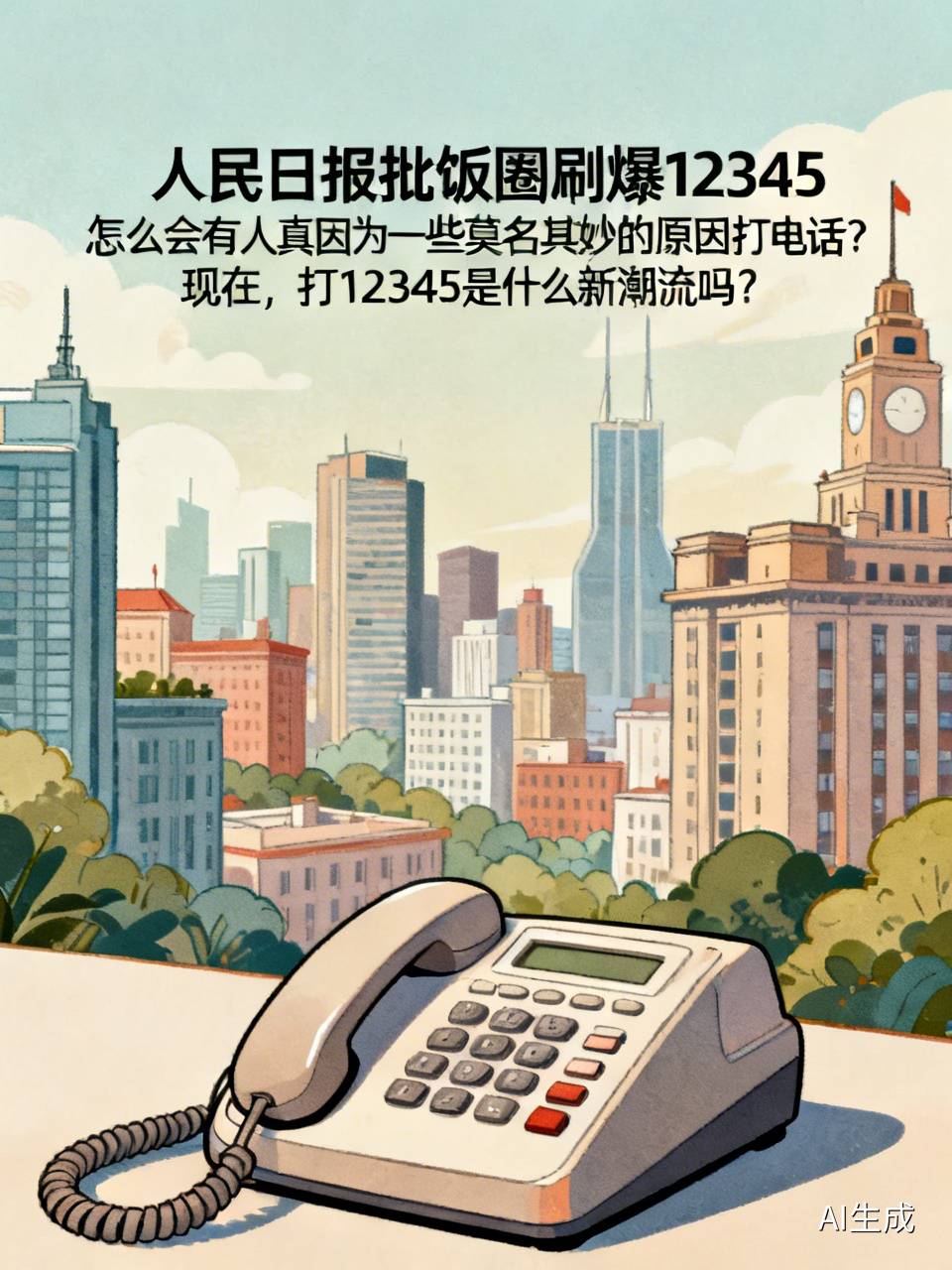 怎么会有人真因为一些莫名其妙的原因打举报电话?现在，打12345是什么新潮流吗？
