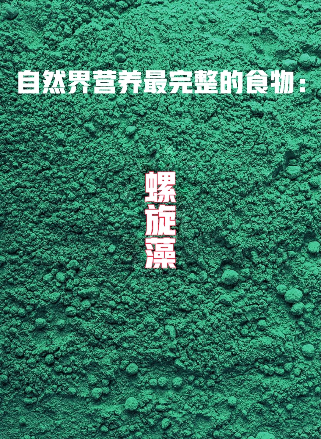 宇宙疗愈食物之：螺旋藻