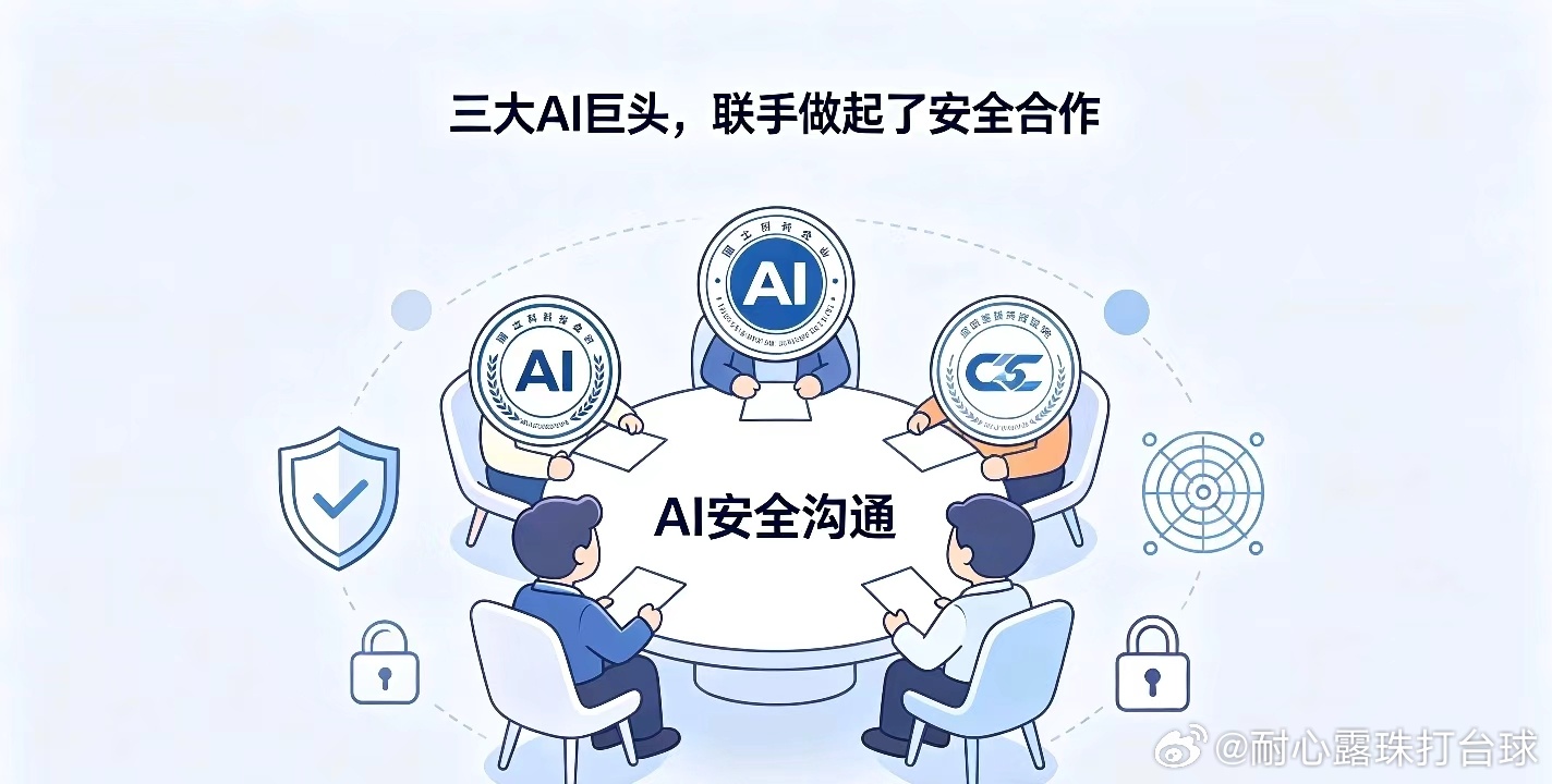 三大AI巨头，联手做起了安全合作

最近看到一条外媒消息，有点出乎我的意料。

OpenAI、谷歌、Anthropic这三家平日里互相竞争的头部AI企业，开启了关于AI安全层面的合作。据外媒报道，三方已经沟通数周，愿意暂时放下一部分竞争，优先探讨安全相关议题。

在我的印象里，几家大厂一直处于互相追赶的状 ​