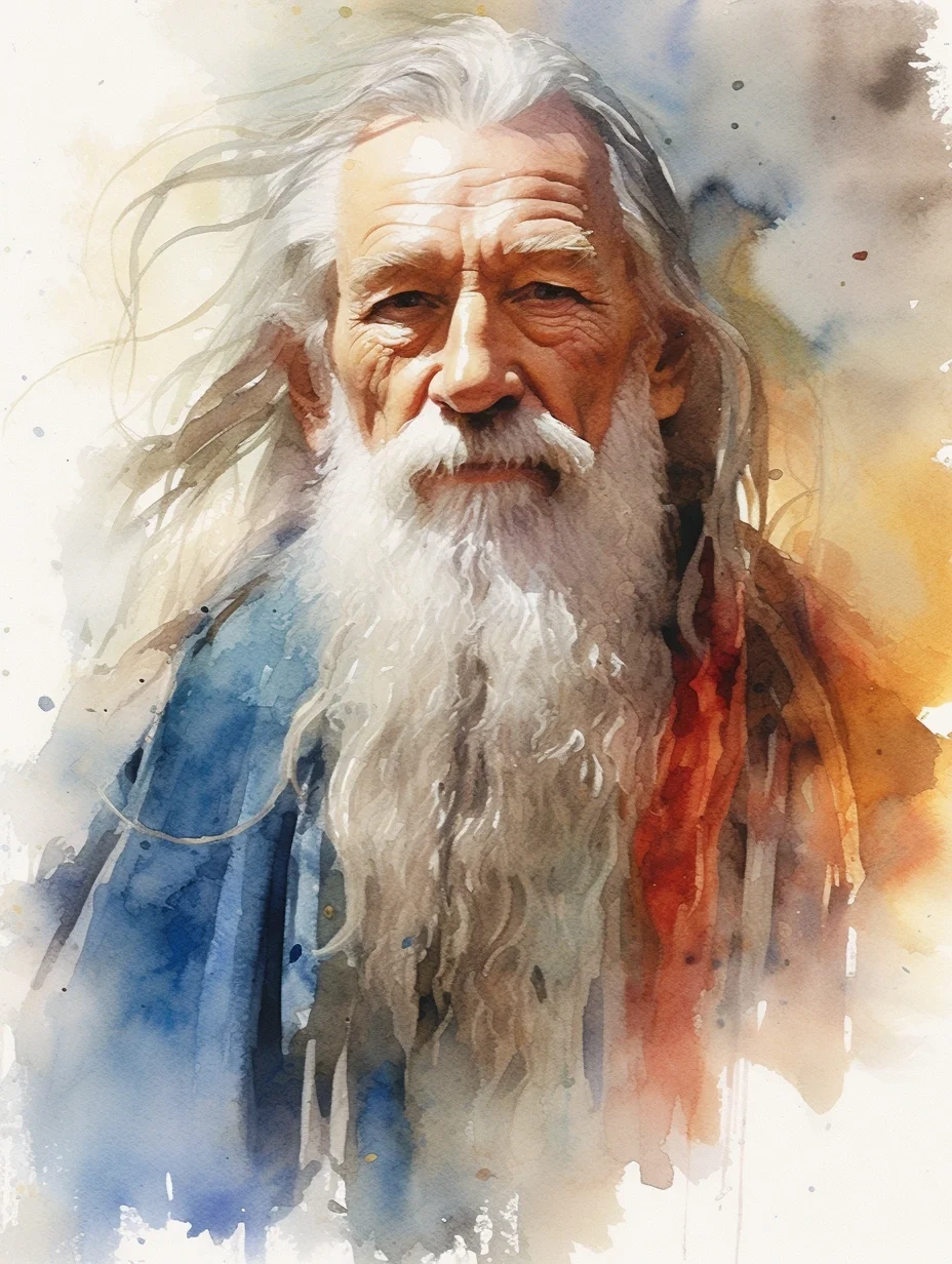 AI水彩人物 指环王