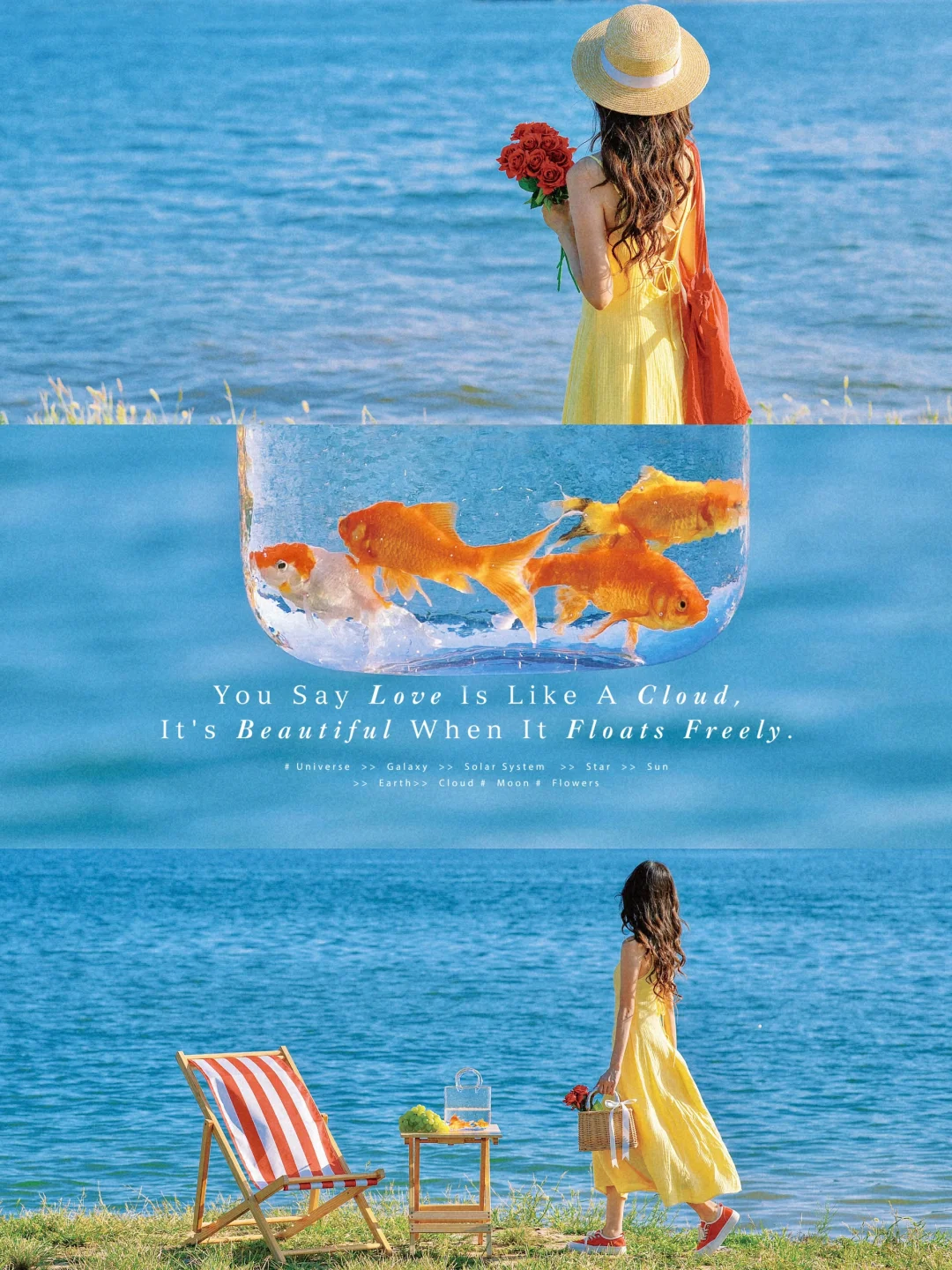 不露脸电影感拍照|附湖水变蓝|调色教程