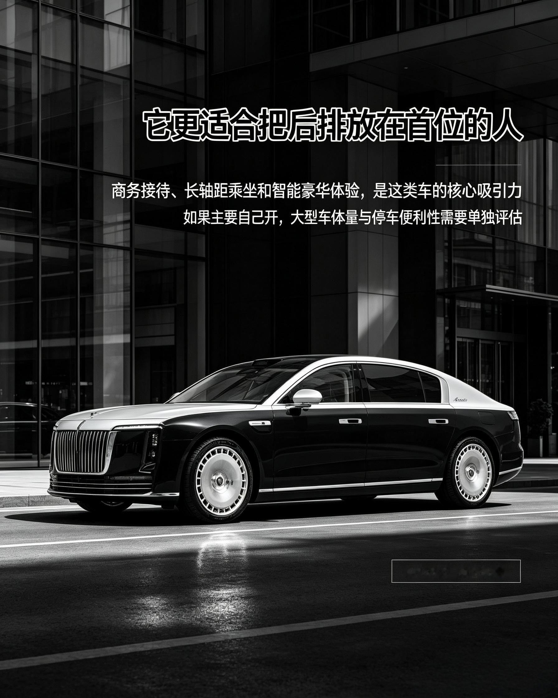 尊界S800主打后排体验，长轴距，豪华感强，商务接待很合适。但车身尺寸很大，要是平时自己开，市区停车、窄路通行都会比较麻烦，这点要提前想好。【来自懂车帝车友圈】