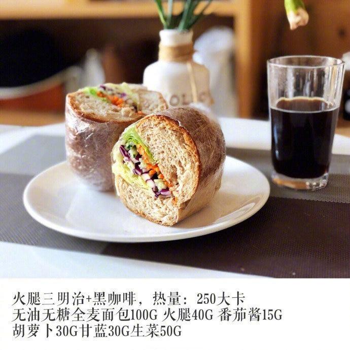 一组标注很详细的减肥早餐哦，照着做吧。[馋嘴]​​​​