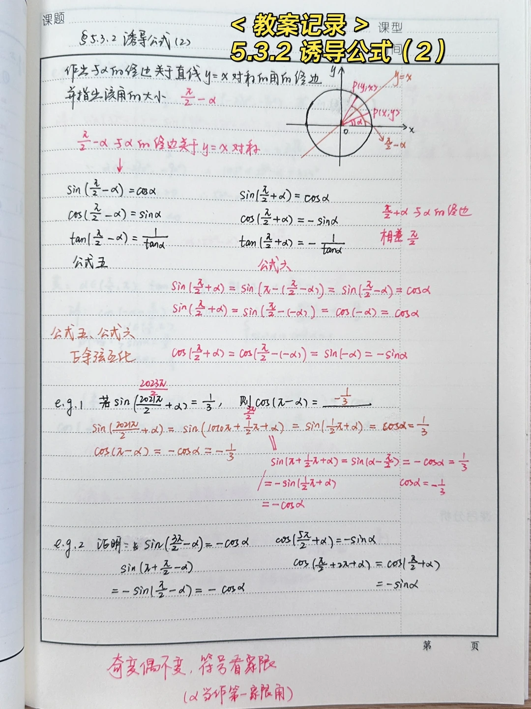 5.3.2 诱导公式（2）