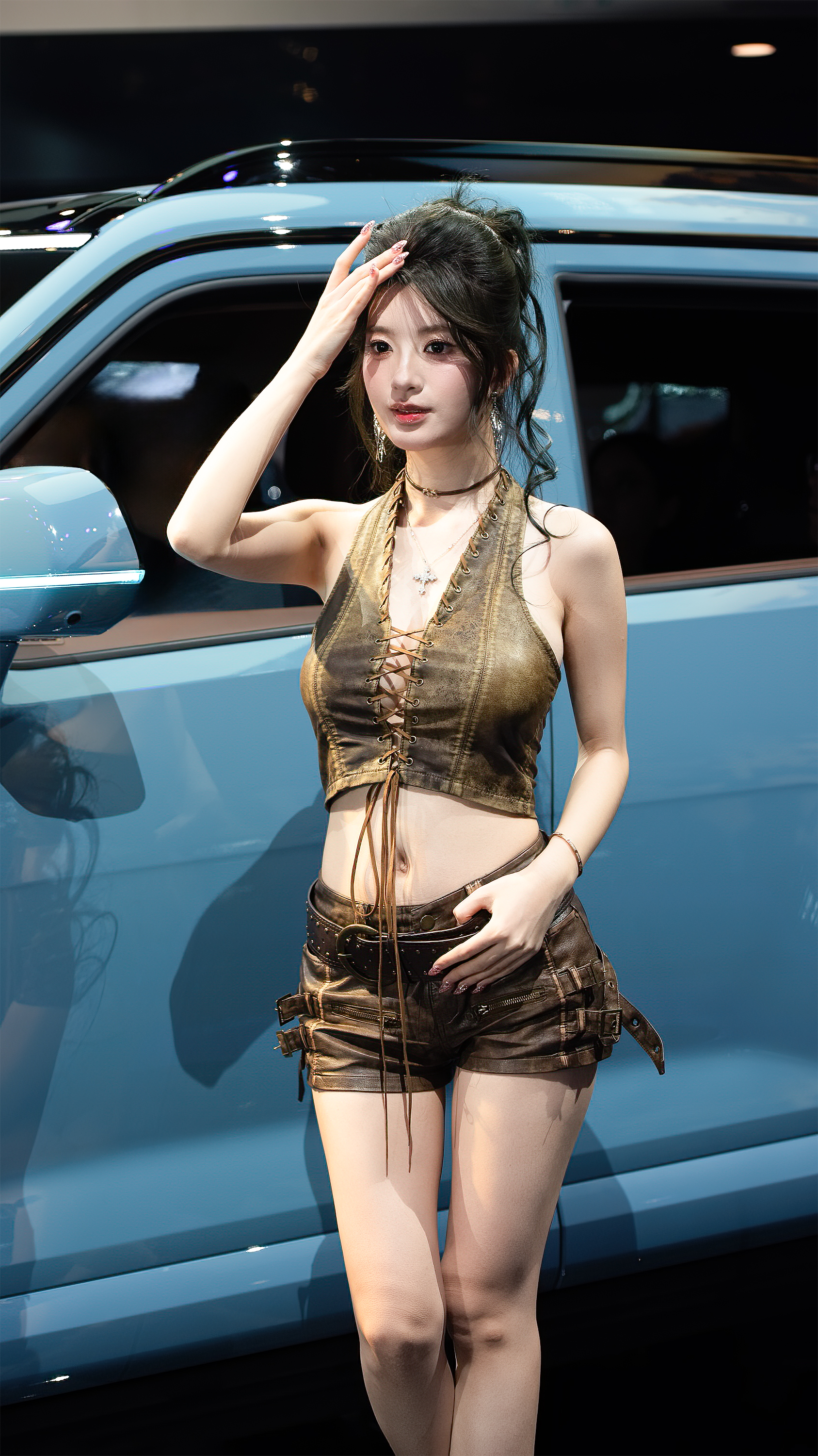 BB酱 车模美女 成都车展 车展现场