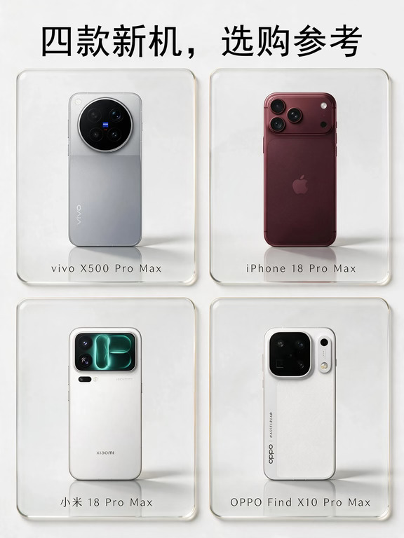 盲猜四台 Pro Max，谁拍视频最省心