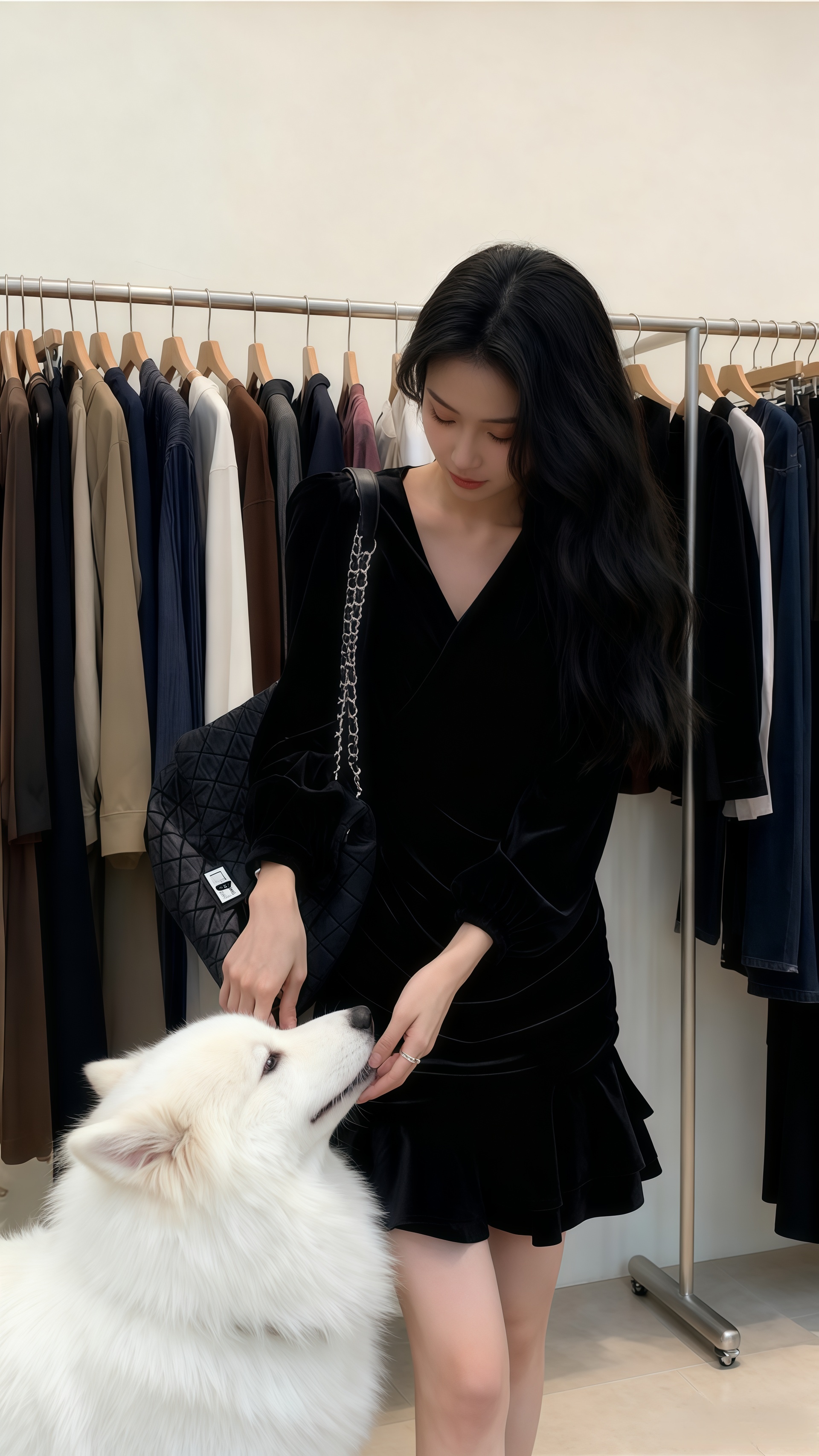 <p>穿搭 高级穿搭 气质女神穿搭 黑色连衣裙 名媛风 <!--{im...