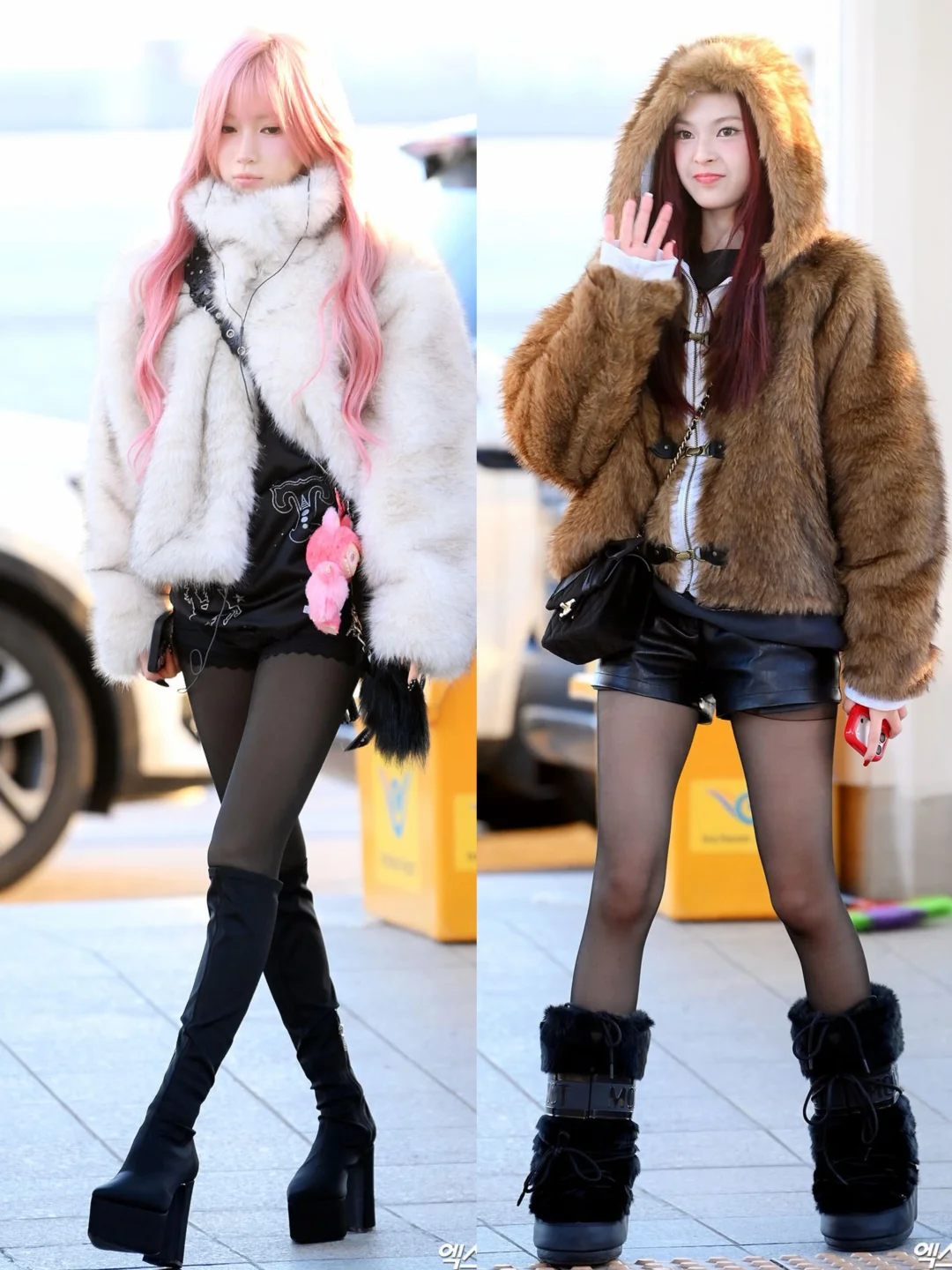 babymonster今日机场街拍，美丽冻人！