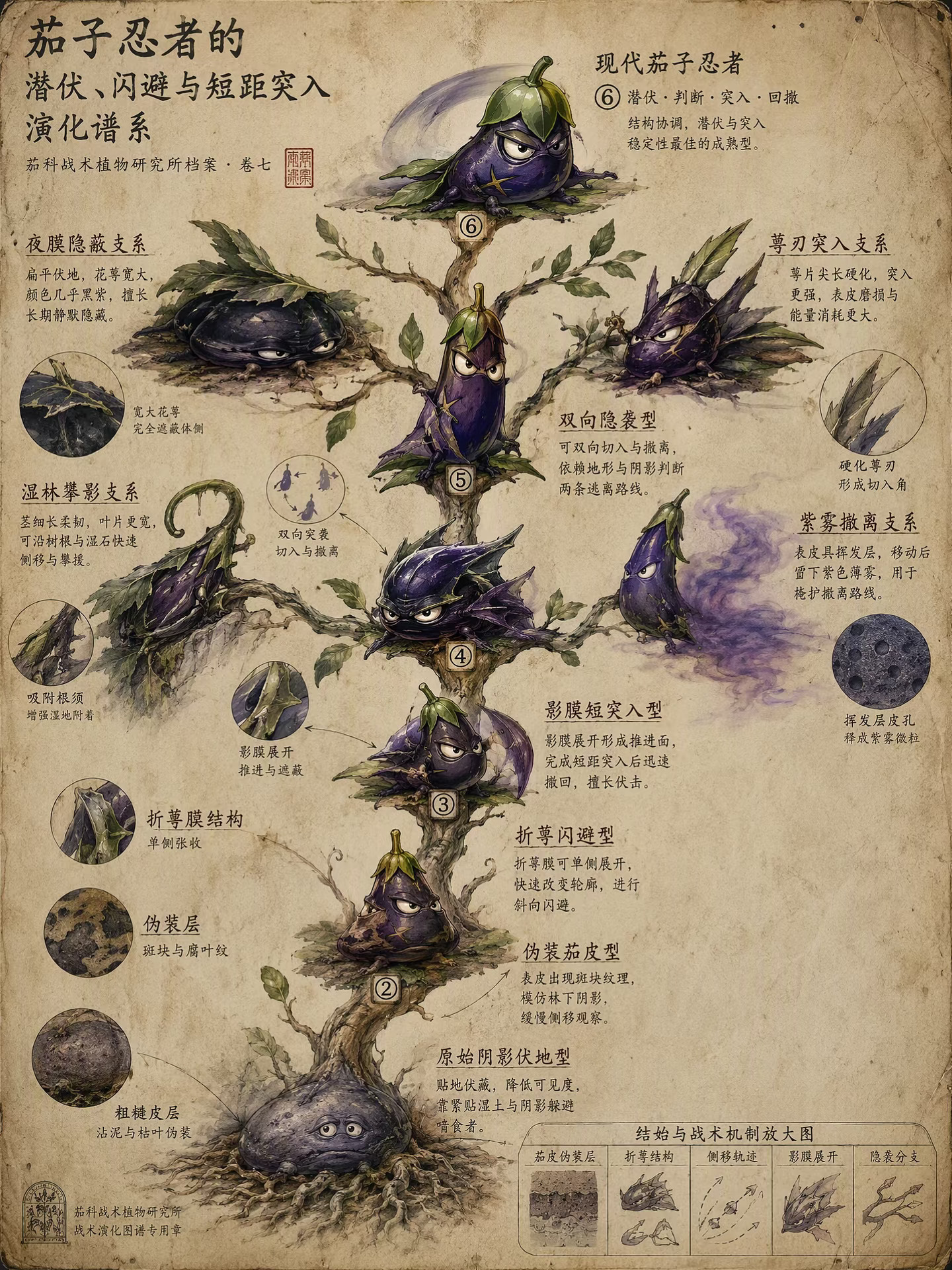 【植物角色的战术演化谱系】