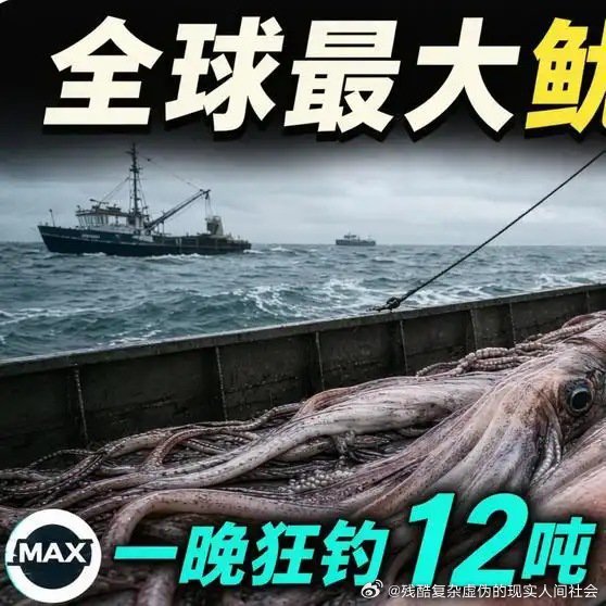 《秘鲁外海的全球最大鱿鱼渔场:671艘中国船点亮公海每2米5巨鱿一晚钓上12吨!最终变成90万美元生意!》播放量：1.3万
点赞量：582 ​