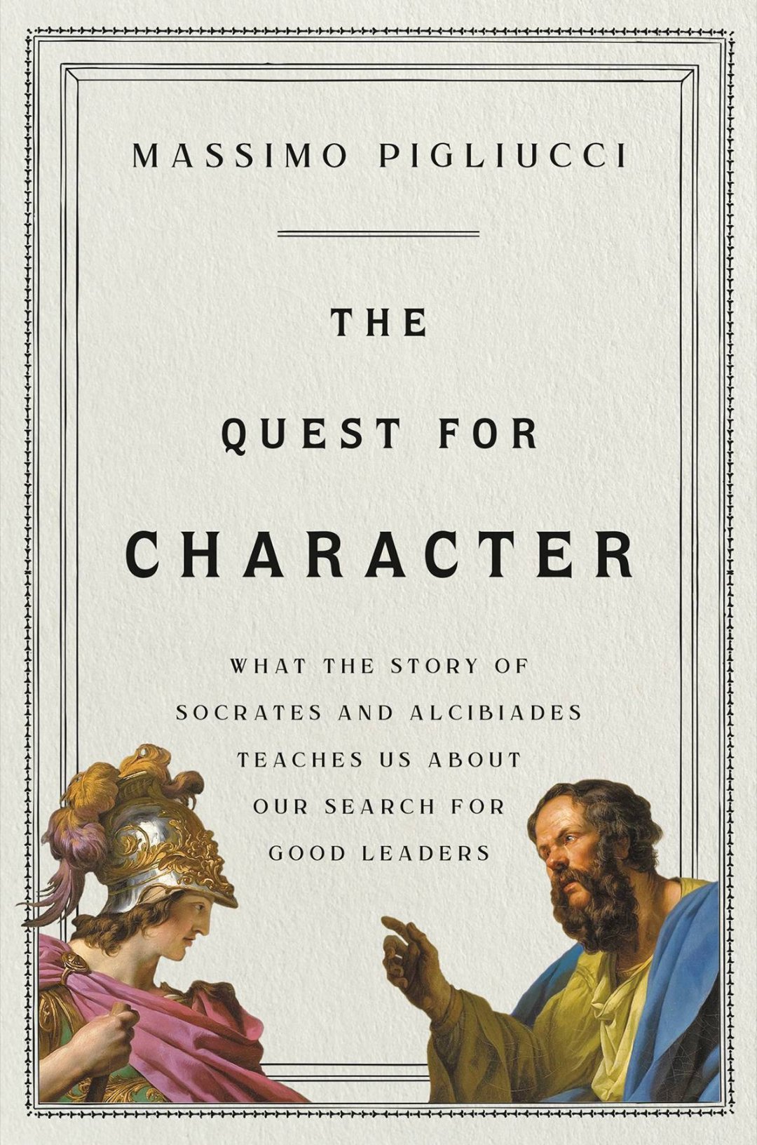 看了一本拿我cp苏亚当封面的哲学综述 The Quest for Character，十分美味呀，喜欢philosopher x polititian这类产品组合的请都来吃[干饭人]
本书探讨的主线是美德能否被传授，作者举了大量古希腊罗马时期哲学家与政治家的案例。
2-4章 苏格拉底与亚西比德的关系与二人生平
第5章 哲学家为治国者传授美 ​
