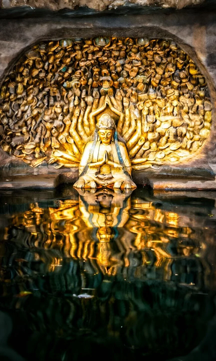 我也跟风去拍了水下千手观音啦🌈‼️