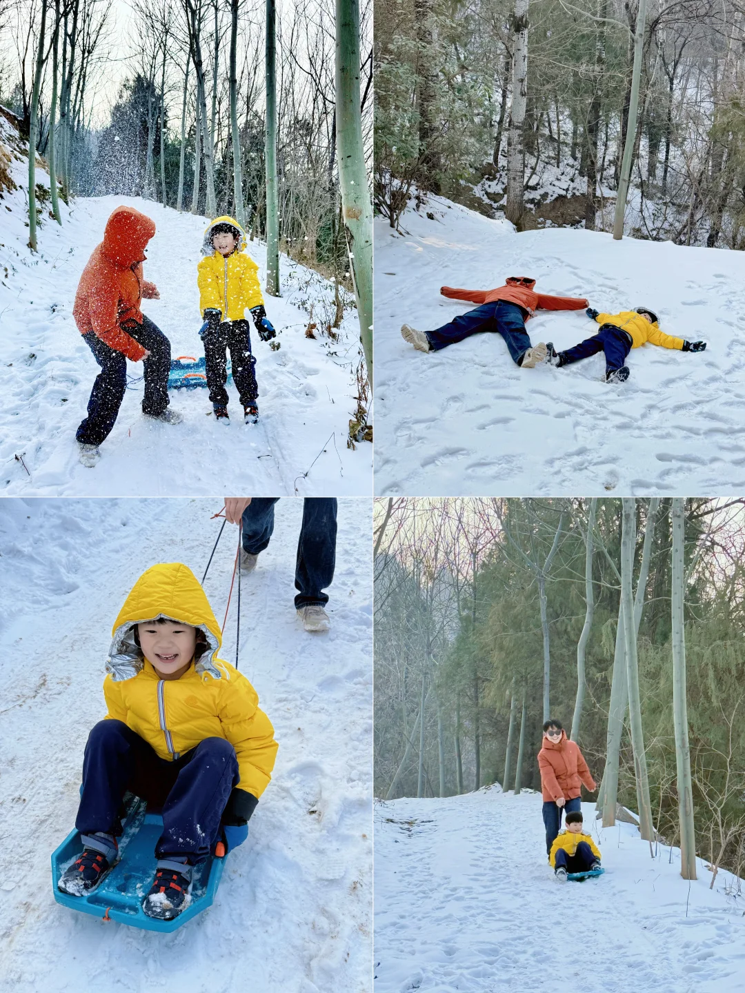 1.24实拍‼️西安1h天然的免费滑雪地～