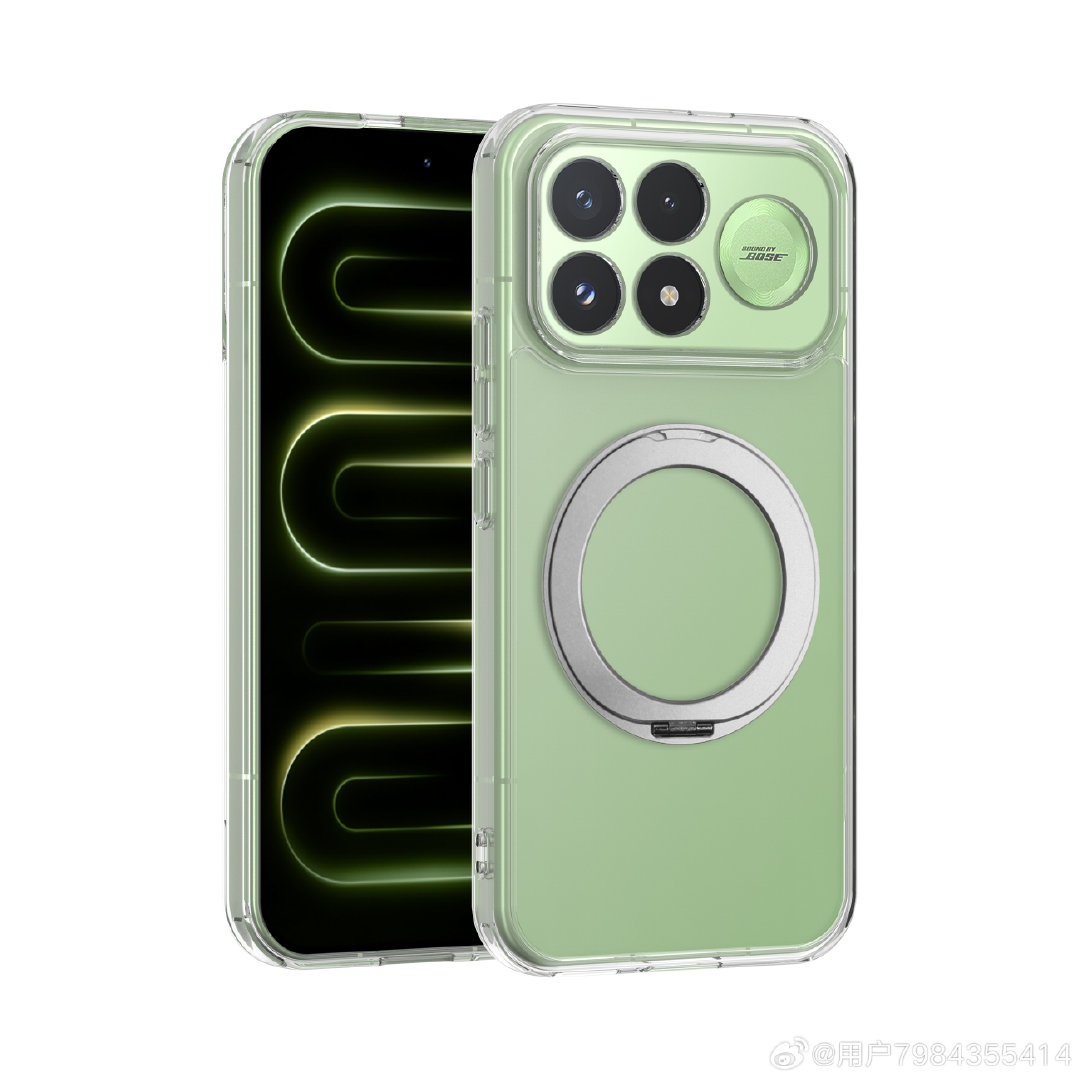 For红米k100pro
For红米K100promax
透明二合一，清透抗黄
单壳，磁吸，360旋转支架款
同步出货 ​