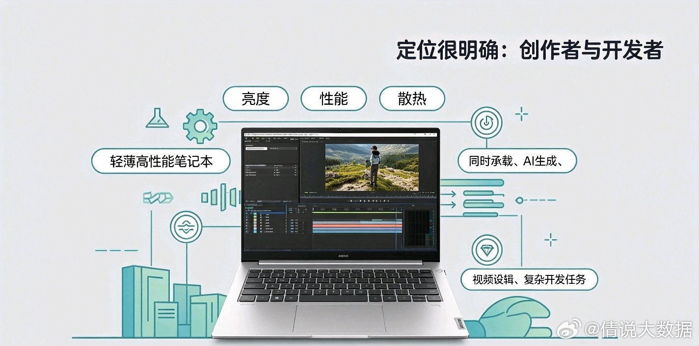 微软这次发的Surface Laptop Ultra，除了能本地跑大模型，还有一点让我挺意外的：它的定位是“移动工作站”。

官方说这台机器能同时跑GitHub Copilot和60帧的《战争机器》，还能做电影级视频编辑。跟苹果的MacBook Pro比，AI图像生成快了4倍多，视频生成快了6倍多。

而且它接口给得挺全的。USB-C、US ​