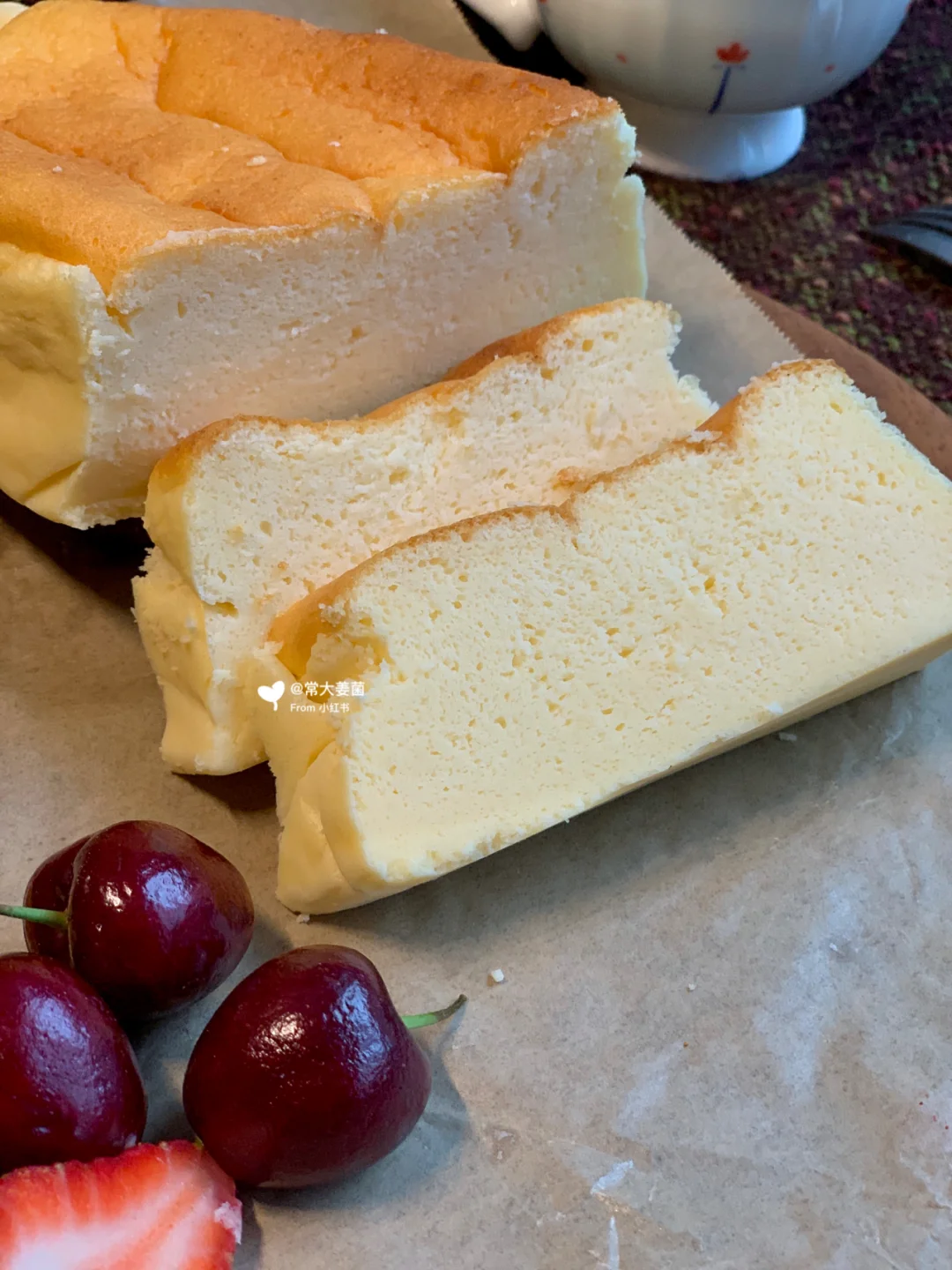 ☁云朵蓬蓬☁️日式轻乳酪蛋糕 🧀