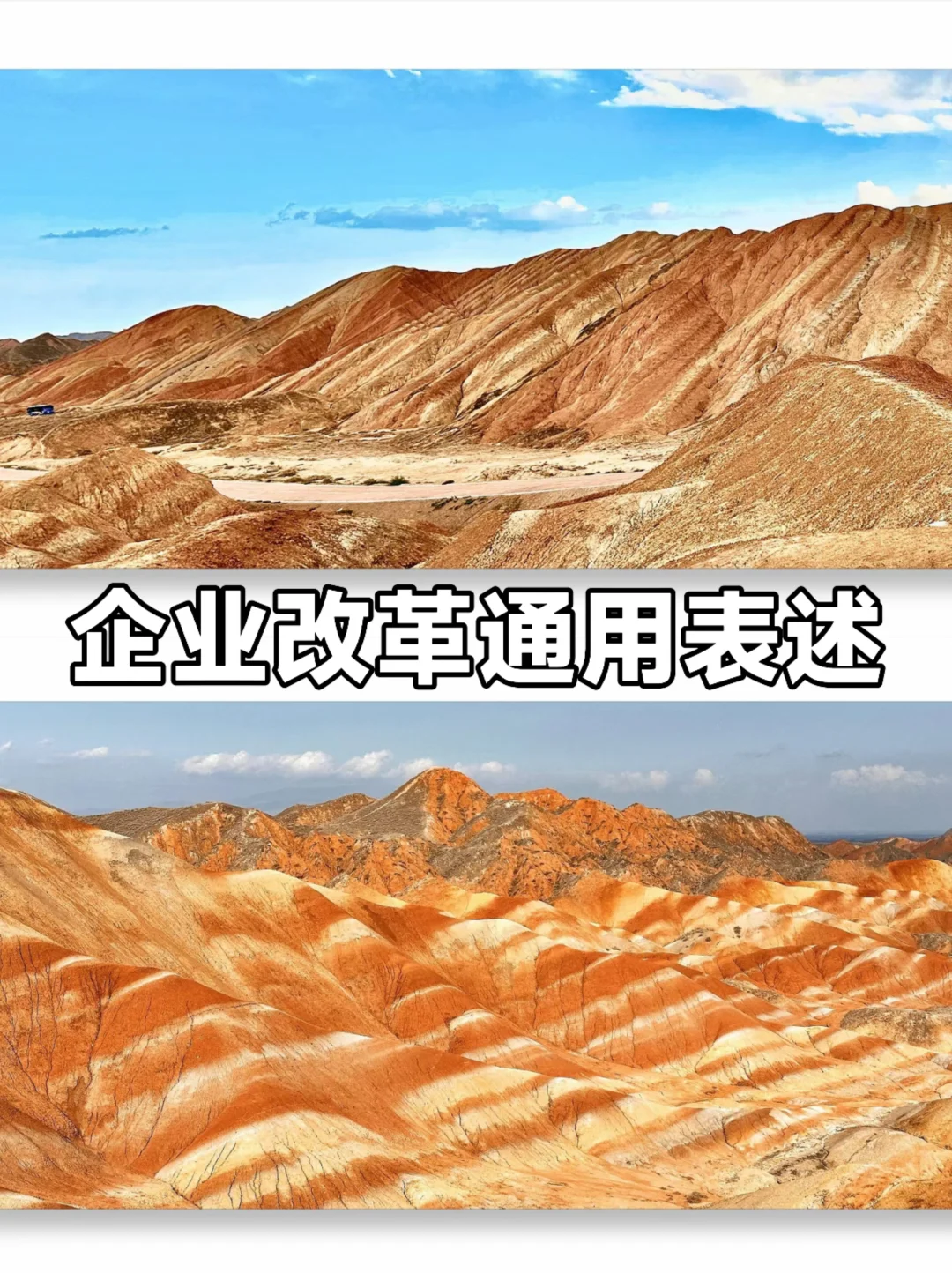 企业改革通用表述