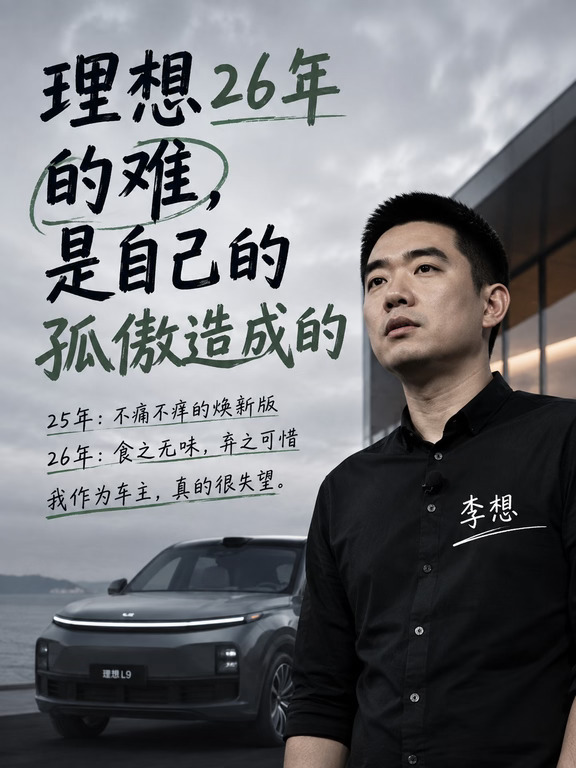 理想2026年的难，是自己的孤傲造成的