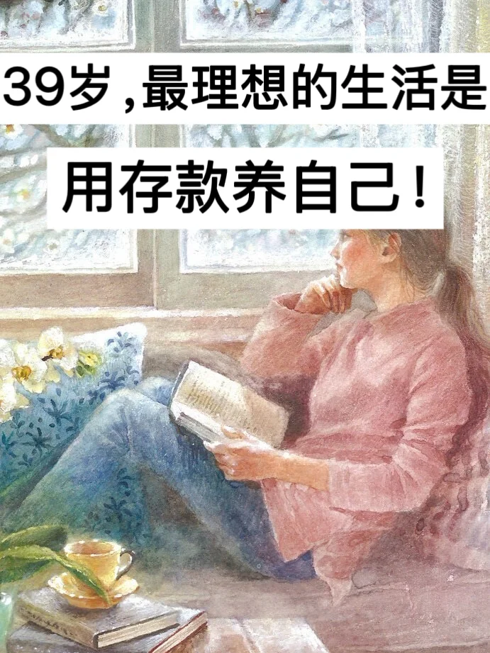 39岁，最理想的生活是，用存款养自己！