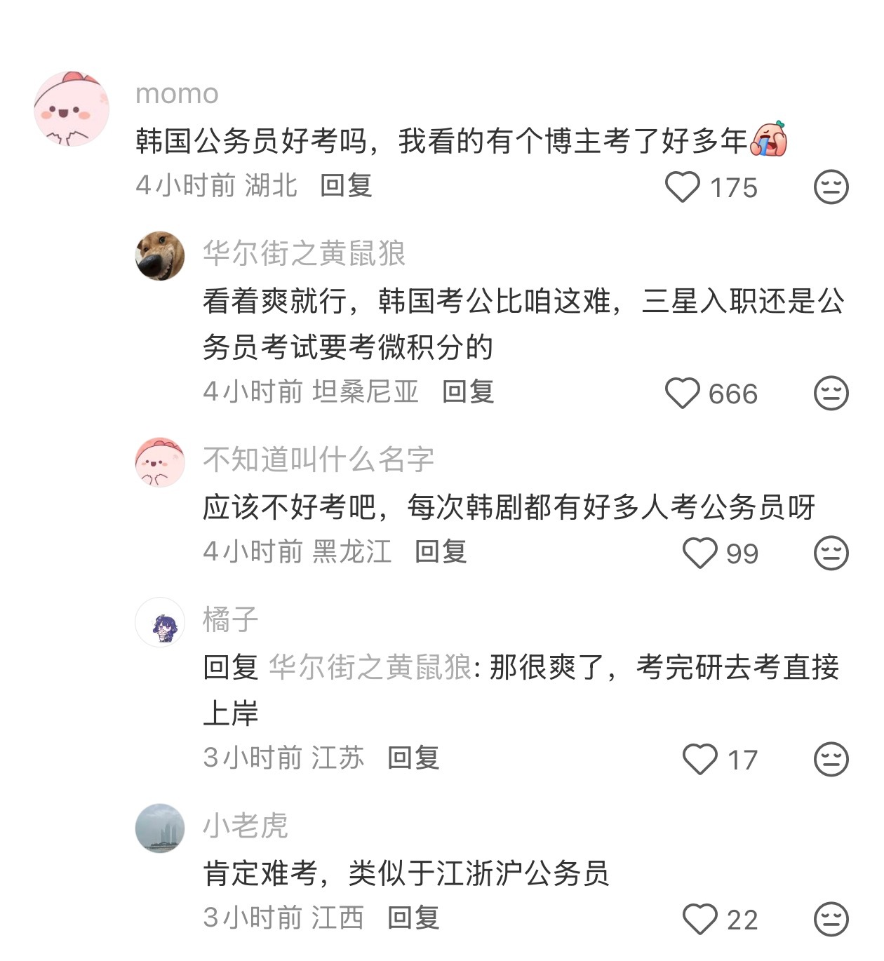 山东人的考公执念有多深考公考到了韩国，我天呐 刷到一条帖子，有山东人考上韩国公务员。 ​​​