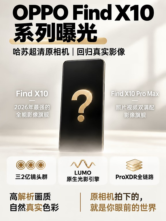 猛料来袭！Find X10影像+新系统双重升级！