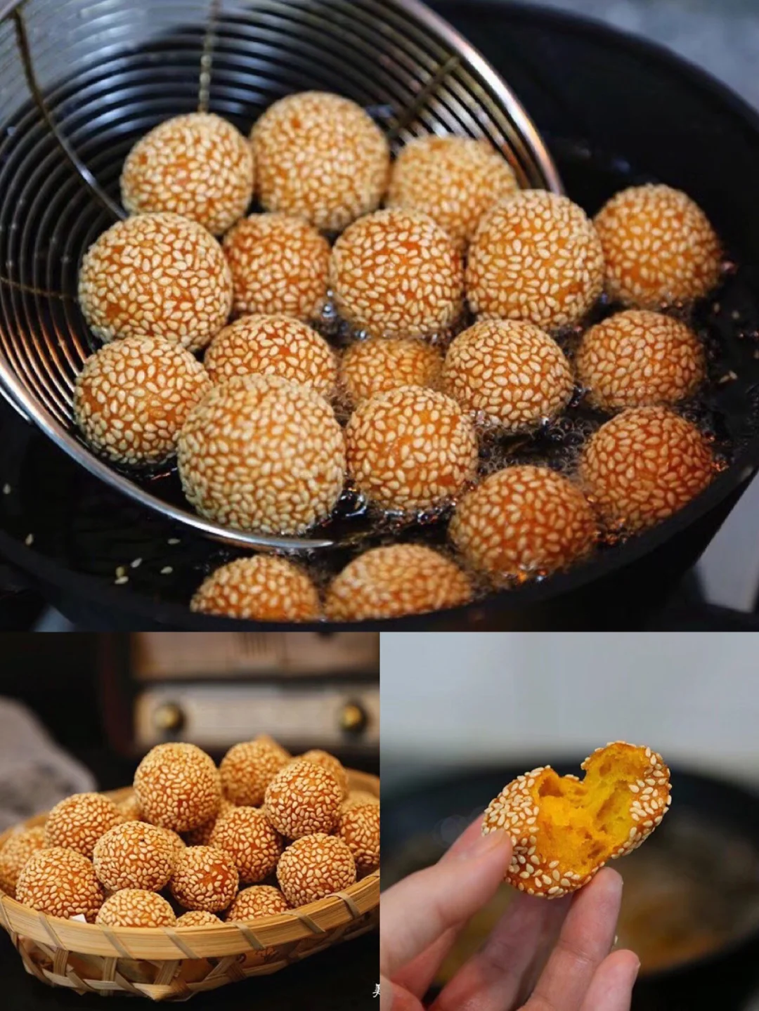 南瓜芝麻球——大人小孩都喜欢超级简单