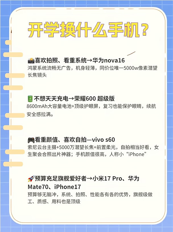 2026开学3K价位换什么手机？一文带你搞懂