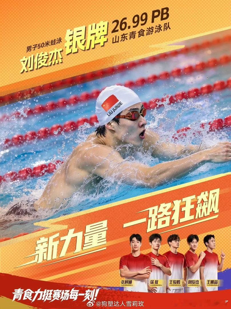 还得是山东 同样是蛙泳就知道给刘俊杰选个帅照 对比后面这个[捂嘴哭][捂嘴哭][捂嘴哭] ​