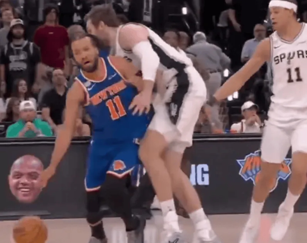 前骑士球员杰弗森谈布伦森被撞飞：总决赛我们就这么防库里  NBA总决赛...
