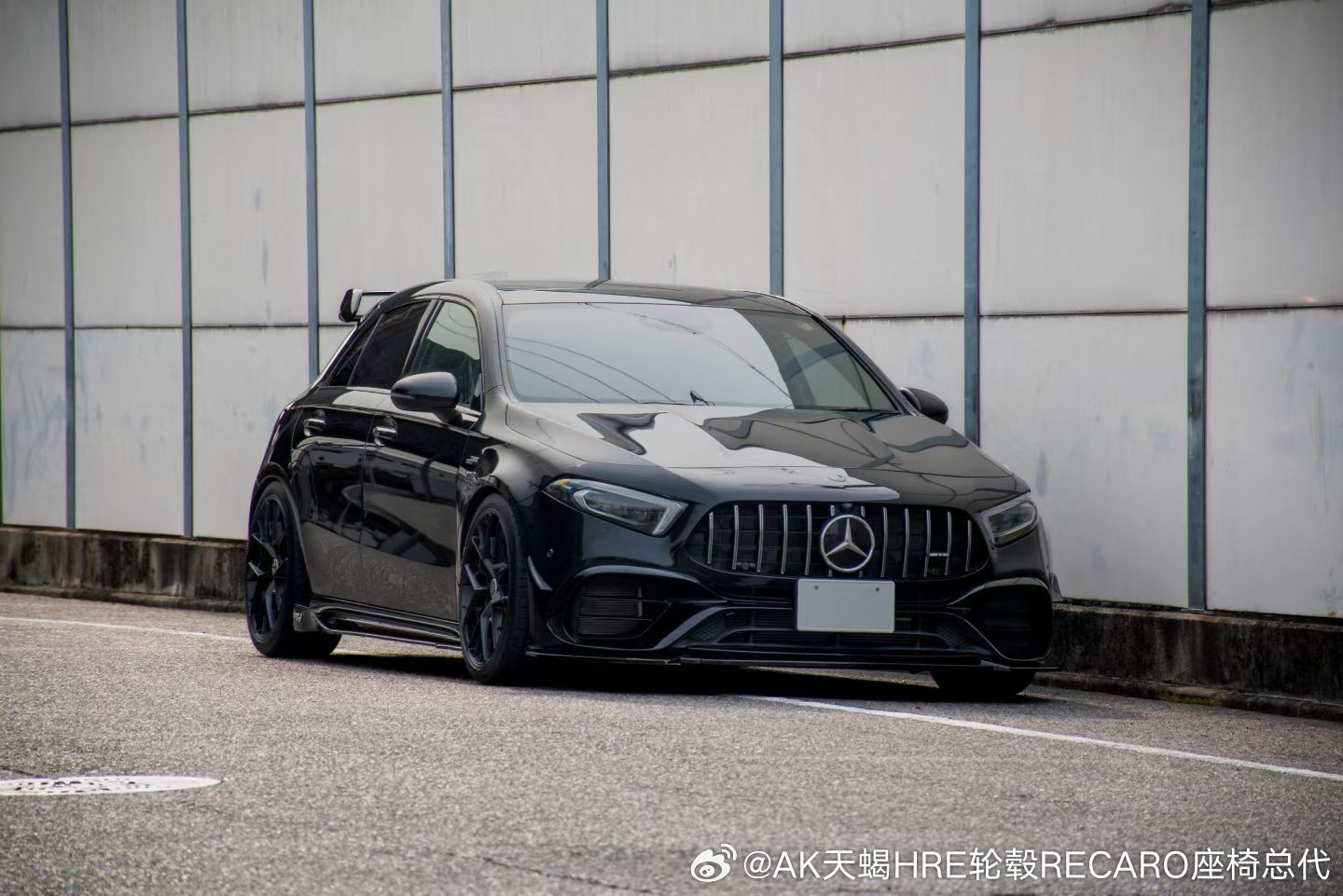 AMG W177 A45S改装HRE轮毂 FF10 19寸黑色 #汽车改装资讯##汽车改装##改装车##改装# ​