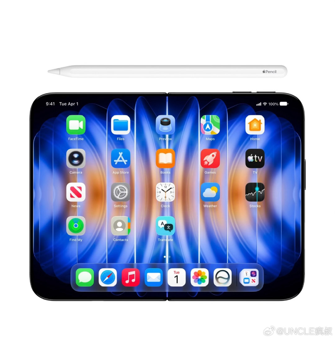 什么，苹果原本也为iPhone折叠屏提供了专用手写笔的，比Apple Pencil小一圈，日常吸附在边框进行充电，但苹果倾向于暂时不会发布这款产品[挖鼻] ​