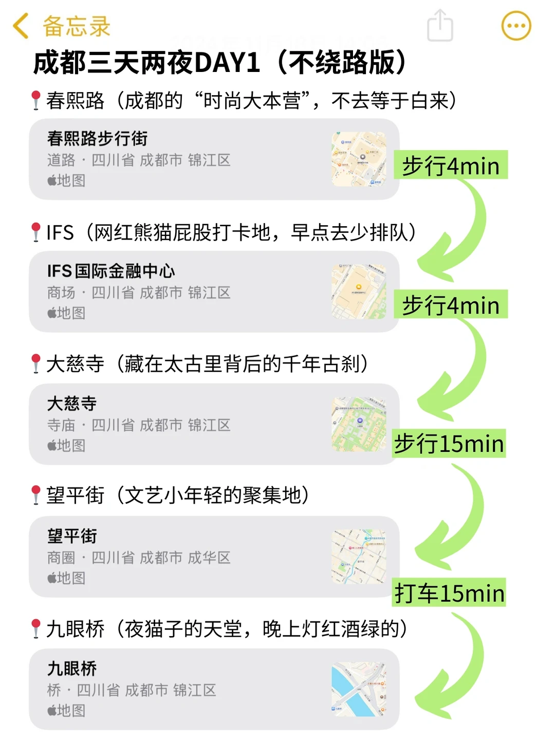 谁懂啊…被J人闺蜜做的成都攻略感动哭了🥺