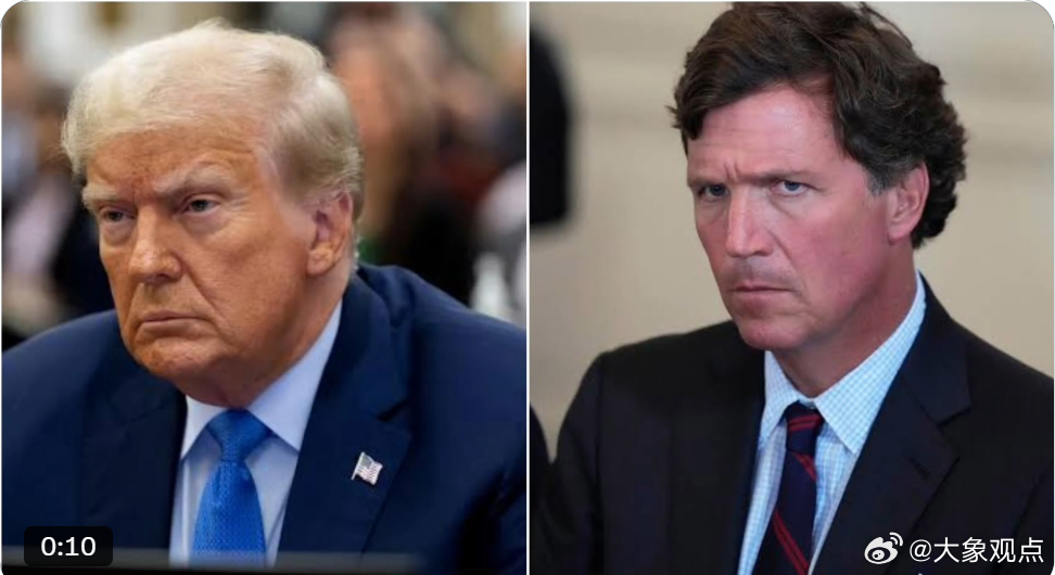 🇺🇸塔克·卡尔森彻底痛斥特朗普🔥  他说：“今天我告诉你现实情况...