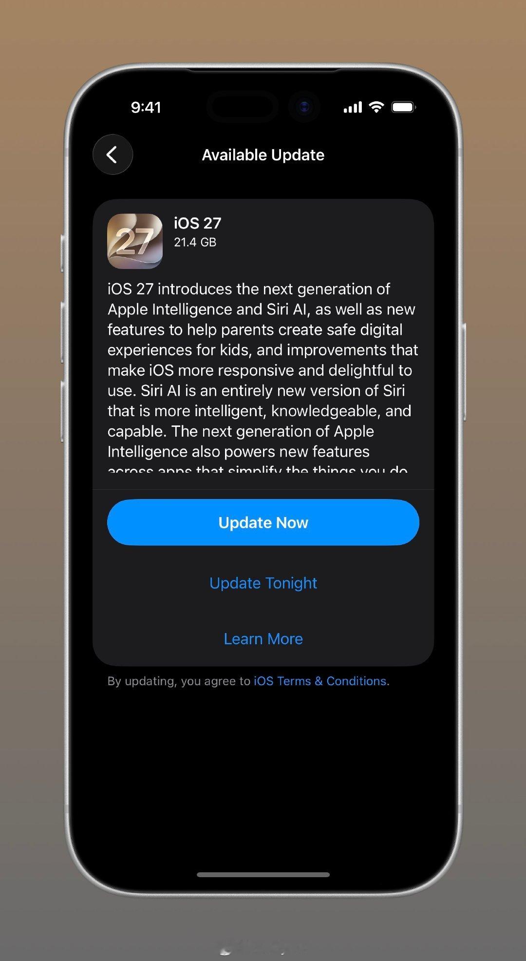 大家更新了吗[doge] 今天 iOS27 正式版发布了 ​