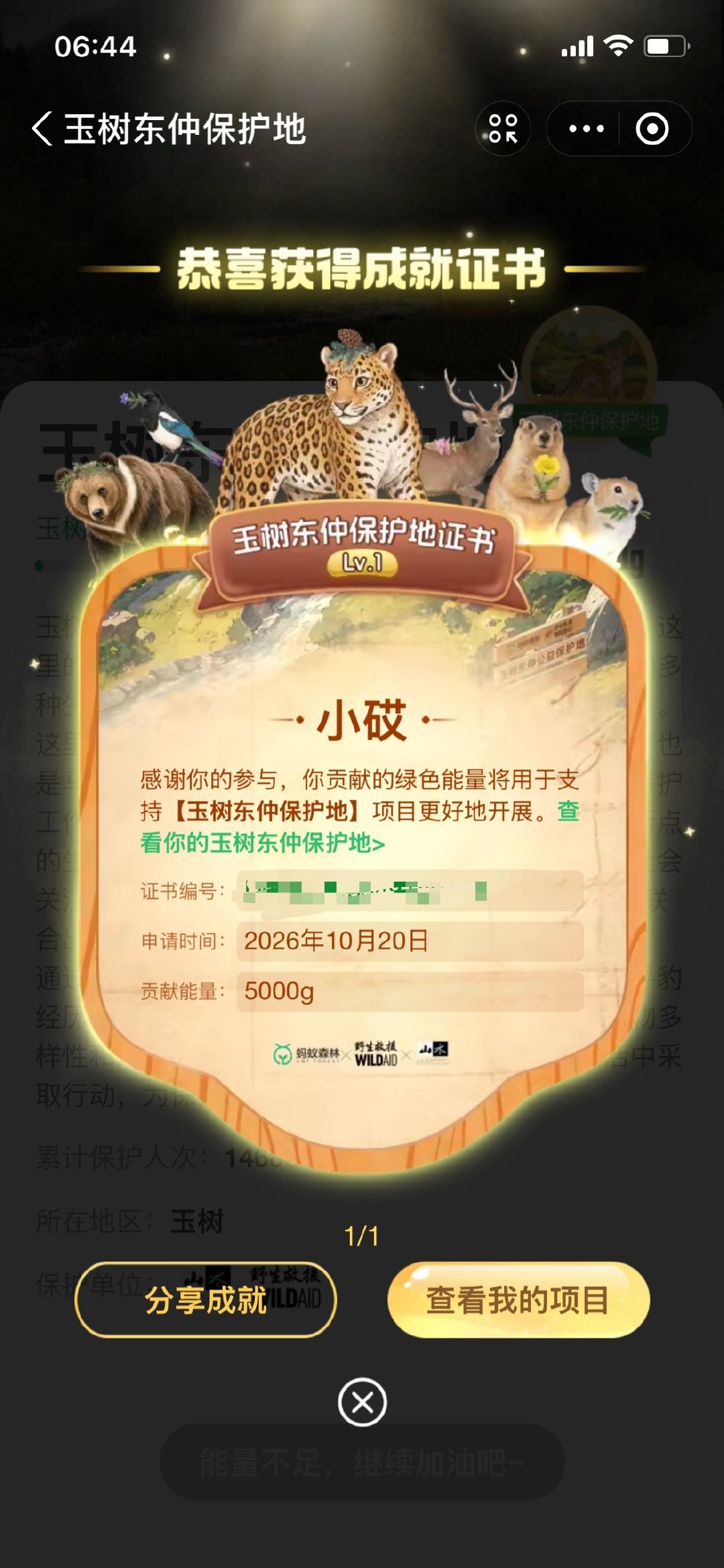 #王一博拍摄华北豹#获得华北豹宝宝​