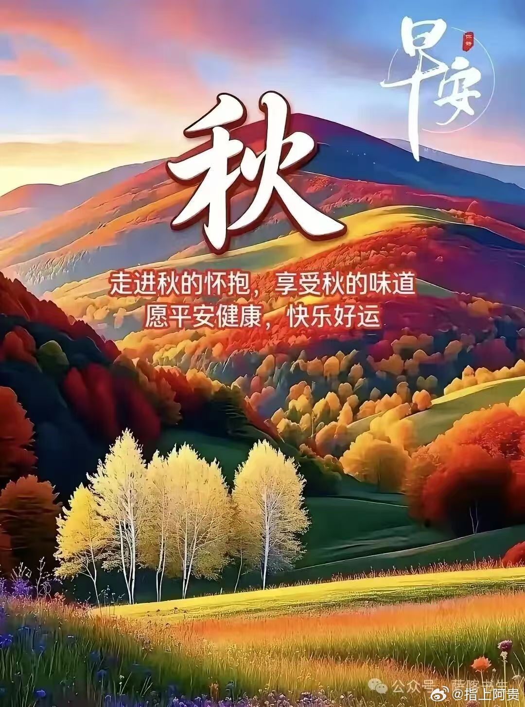 【早安 中国】秋天从不是萧瑟的终点，那些随风飘落的叶子，都在泥土里悄悄孕育着来年春天的重逢。让我们走进秋的怀抱，享受秋的味道。寻美陕西寻美中国 ​​​