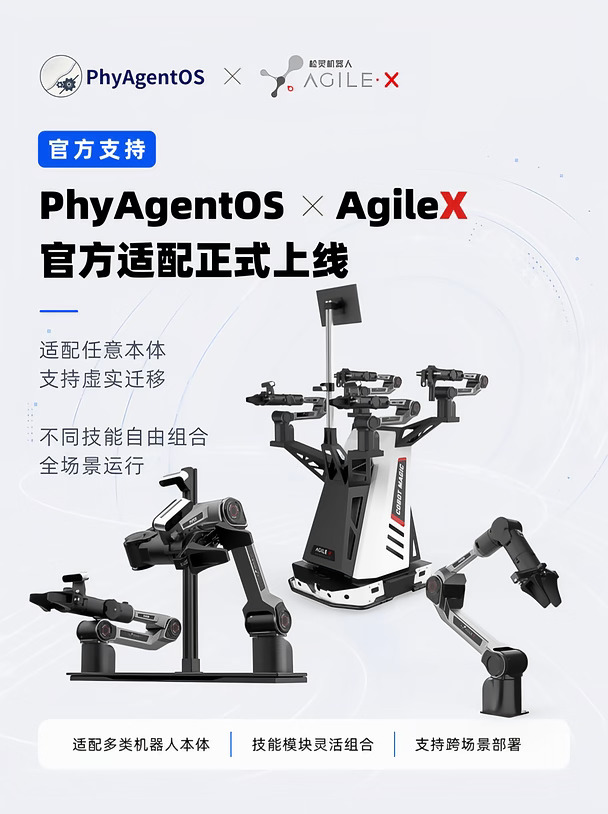 🤖 PhyAgentOS 现已支持松灵机器人！