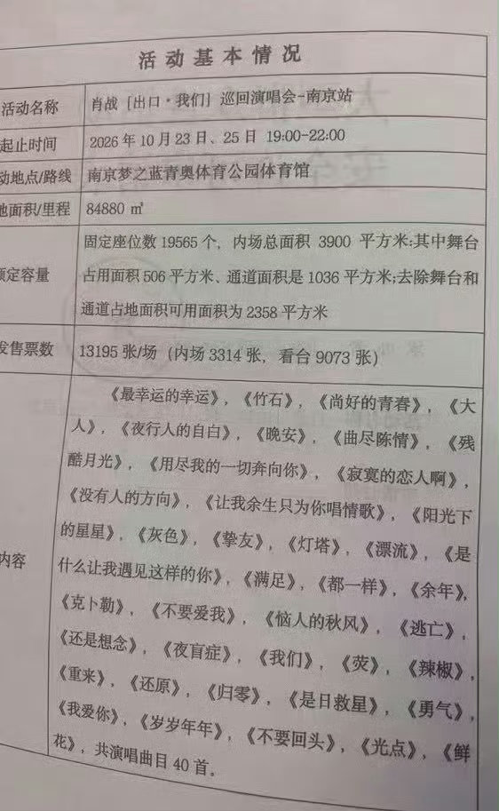 曝肖战演唱会歌单 他竟然有这么多歌[思考] ​