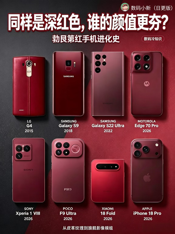 11年了，深红色手机还在卷颜值
