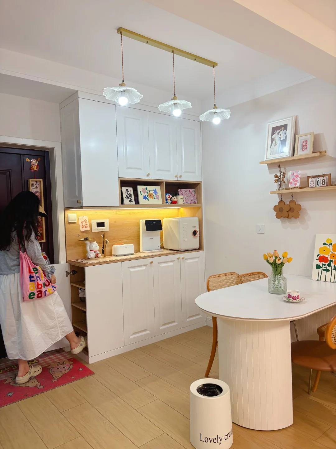 入户无玄关🏠鞋柜餐边柜这样装！